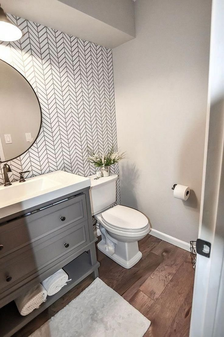 Ванная в серых тонах в хрущевке