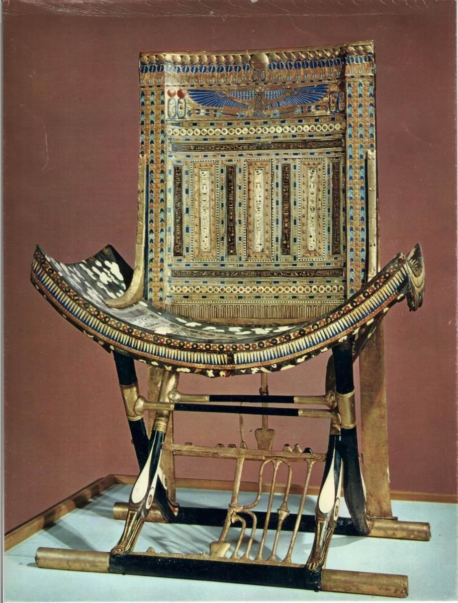 Древний Египет трон Тутанхамона