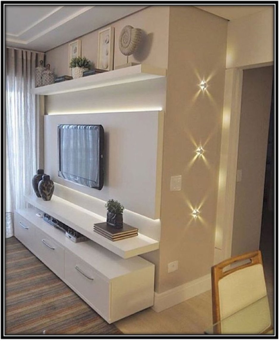 Стенка под телевизор на стене