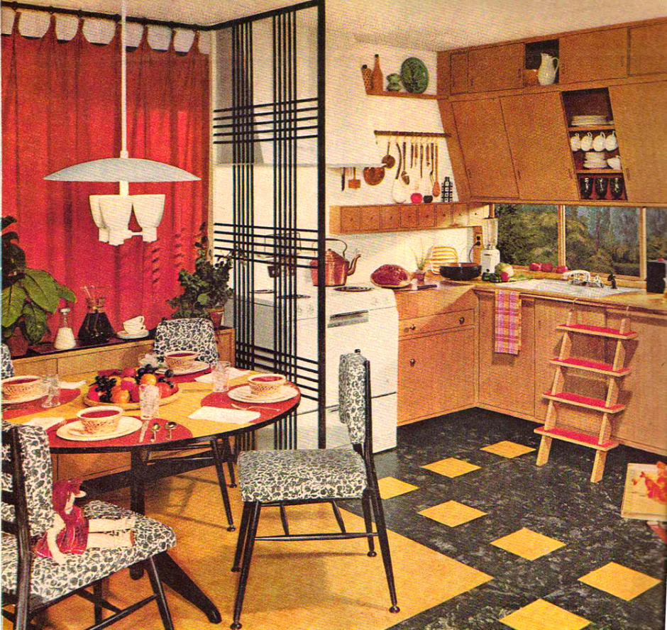 Интерьер 1950-х годов