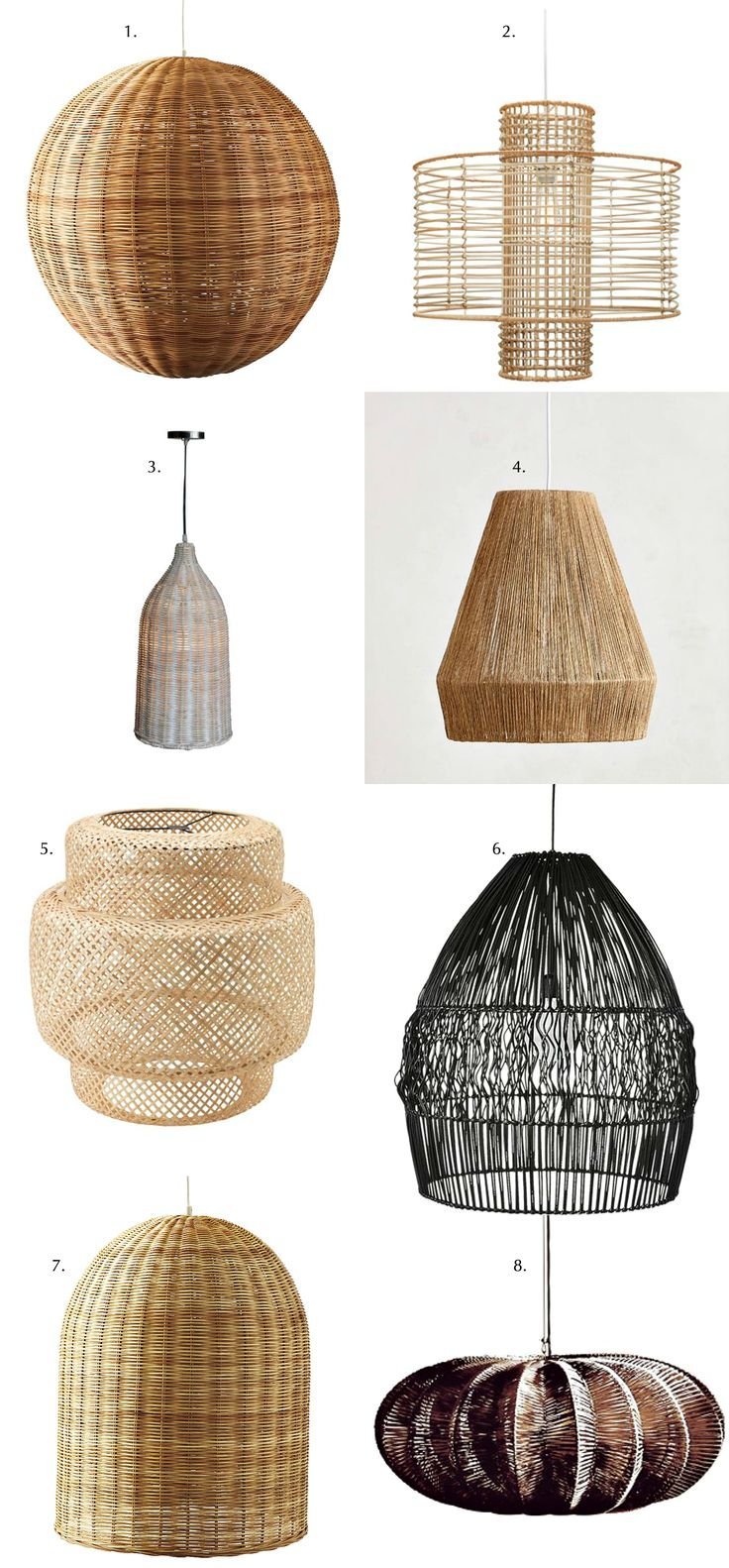 Плетеные люстры из лозы
