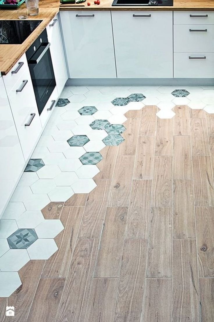 Сочетание плитки и ламината