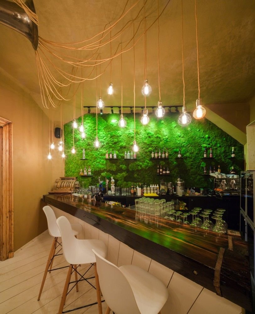 Интерьер кафе в стиле лофт