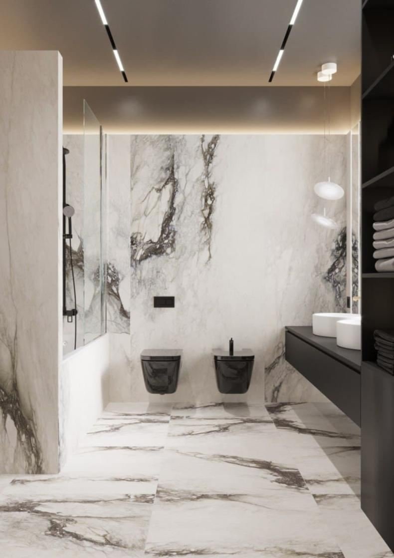 Модные тенденции в интерьере ванной комнаты 2021