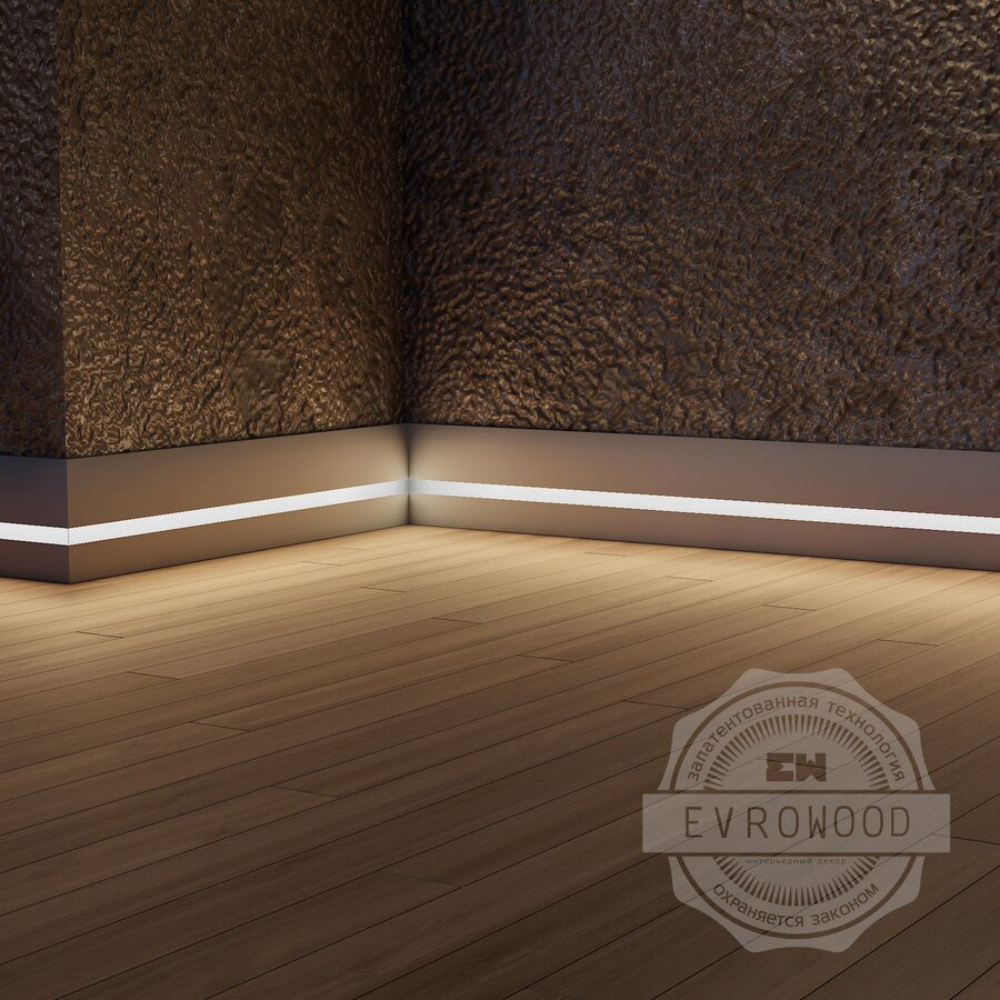 Плинтус Profilpas af/1 10 мм чёрный