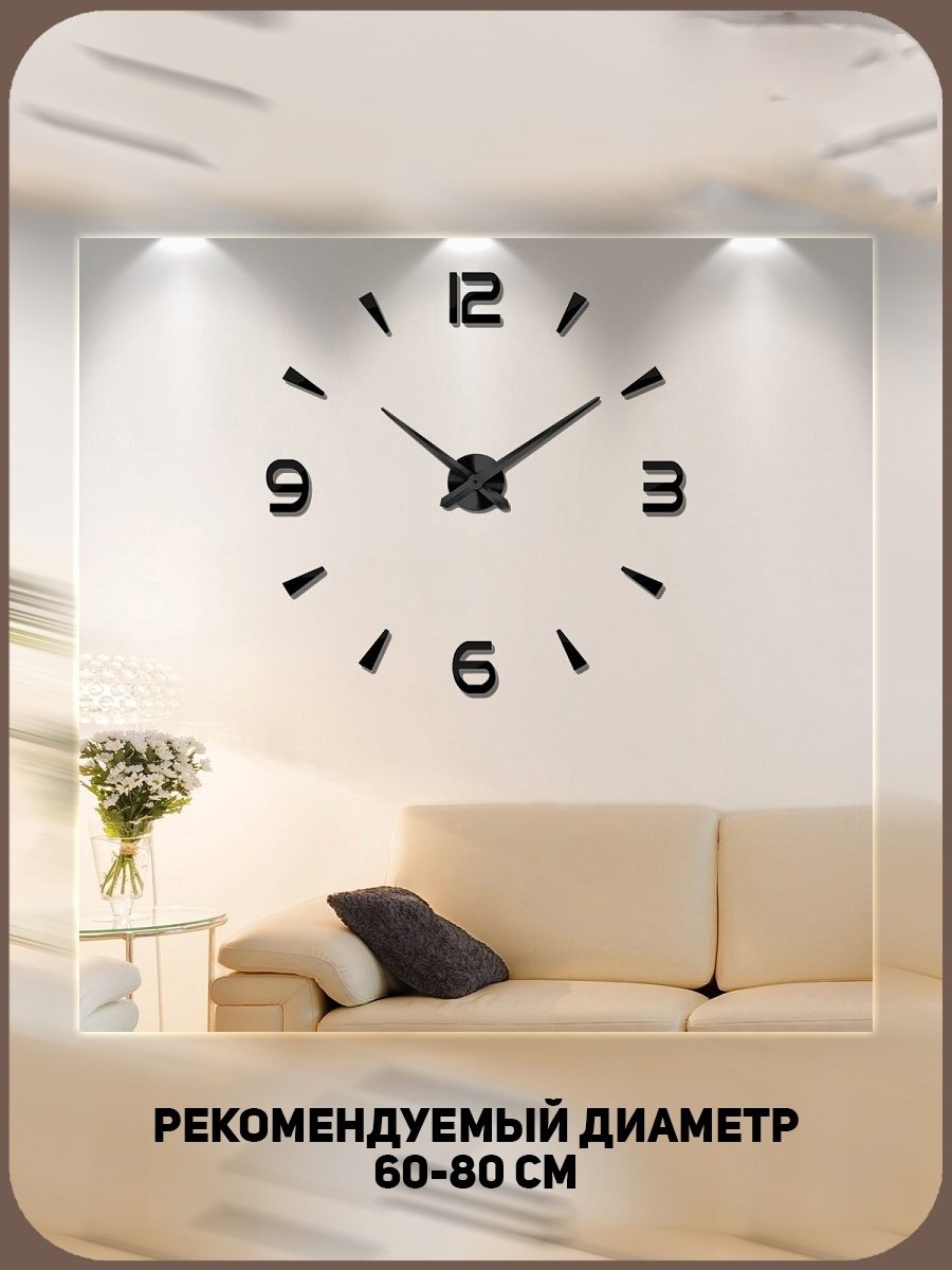 Современные часы на стену