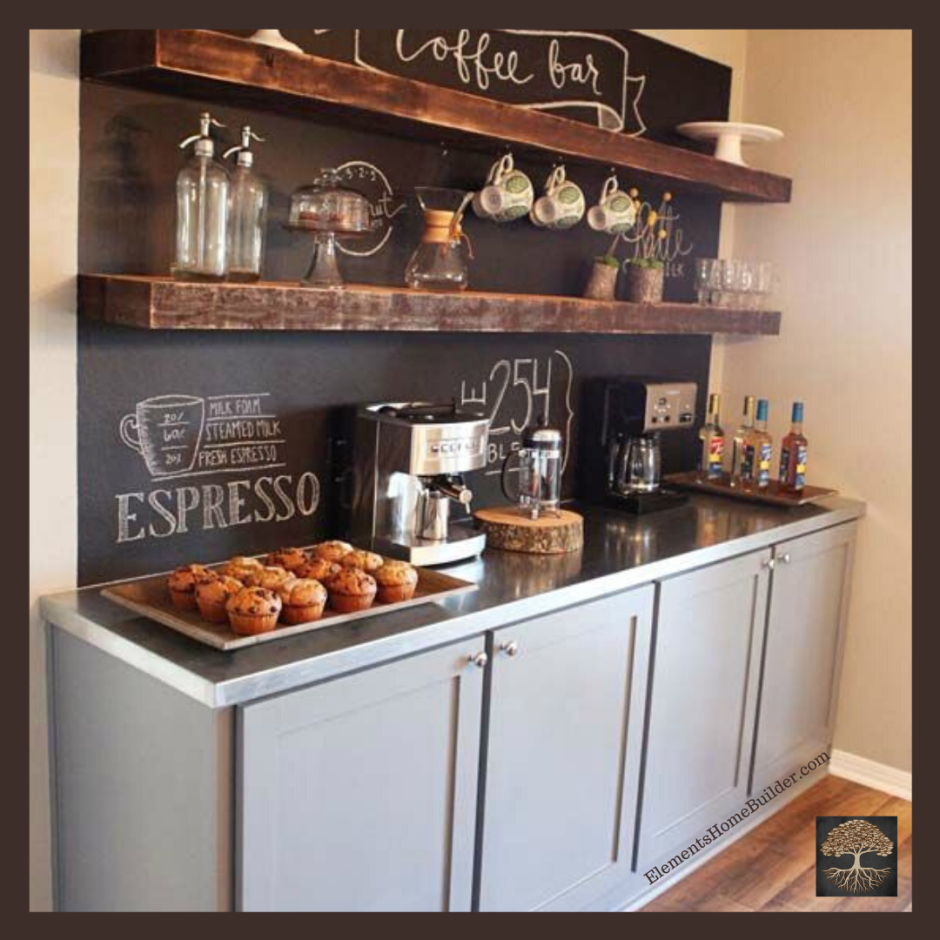 Настольный деревянный бар тумба