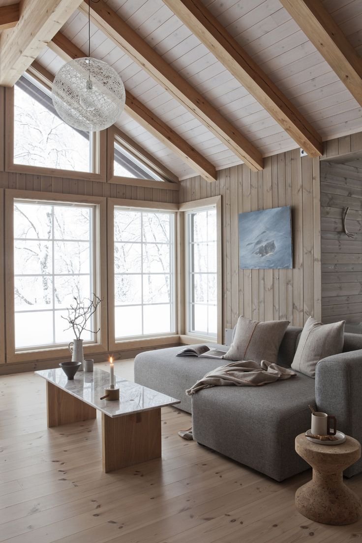 Интерьер имитация бруса Сканди