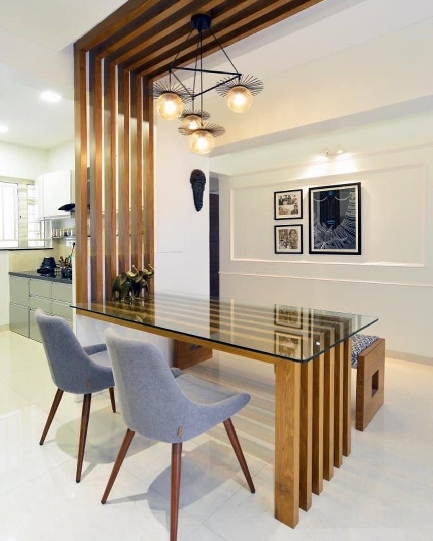 Зонирование кухни и гостиной