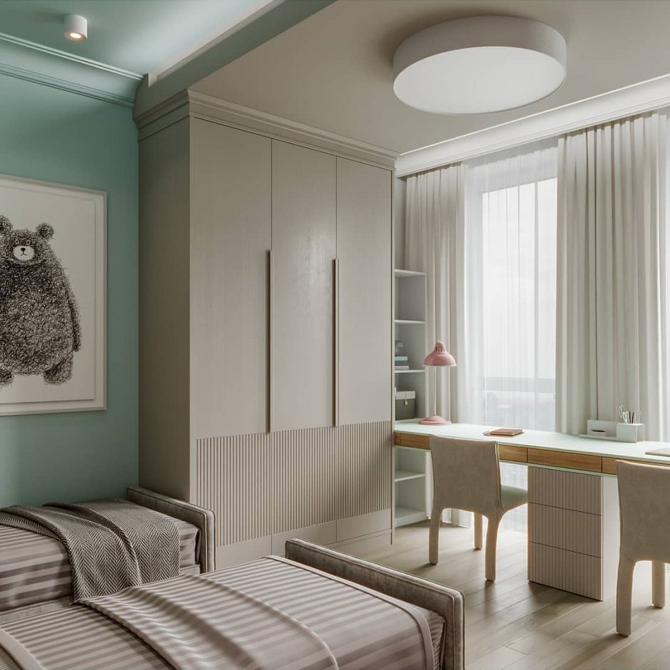 Спальня для 2 мальчиков школьников