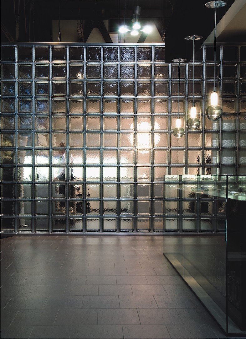 Vitrablok в интерьере стеклоблоки