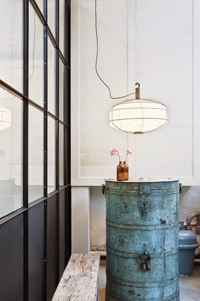Металлические бочки в интерьере