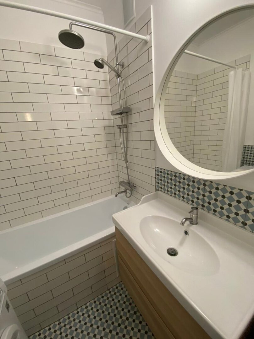 Ванная комната со стиральной машиной