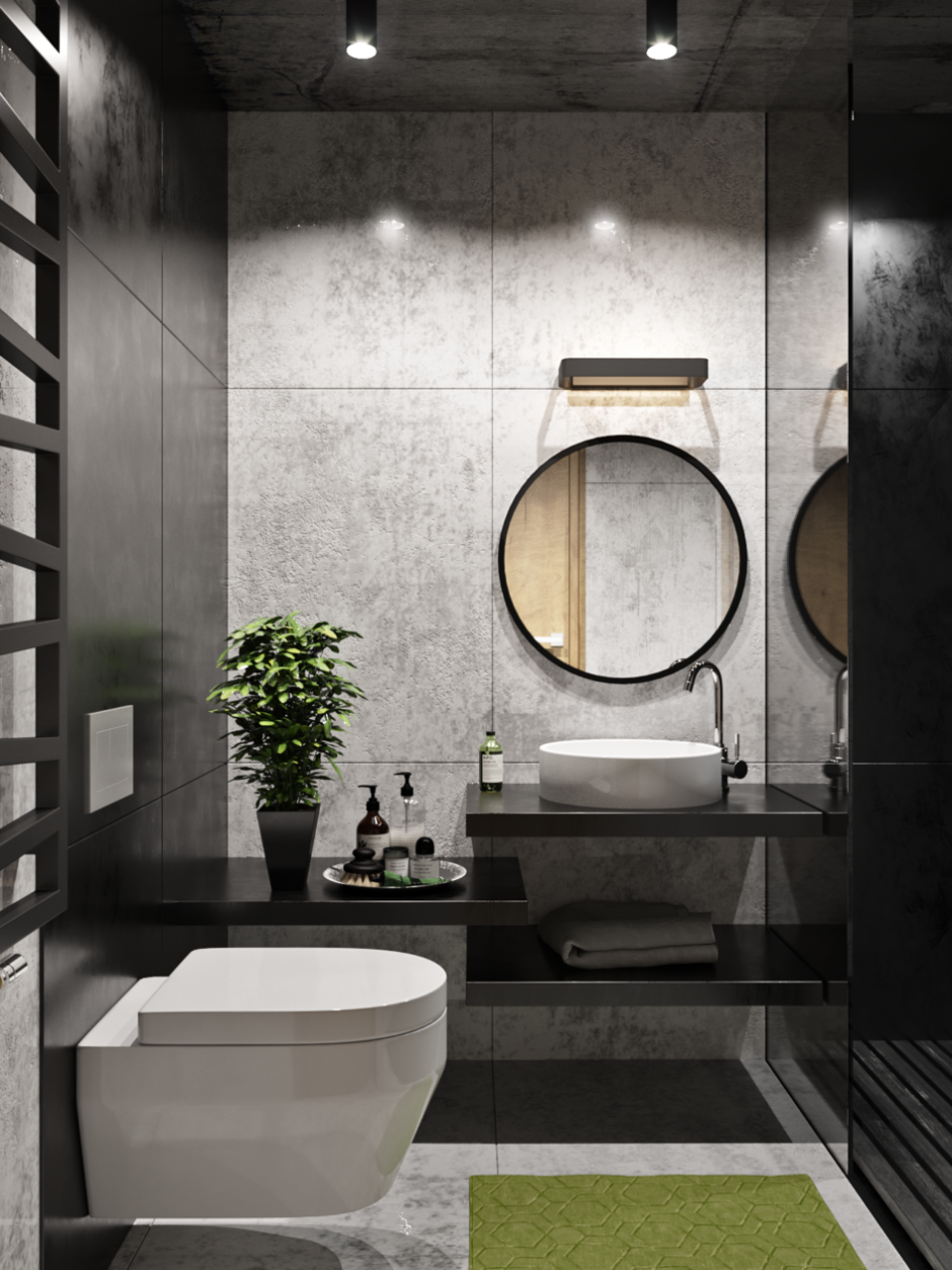 Стильный интерьер туалета