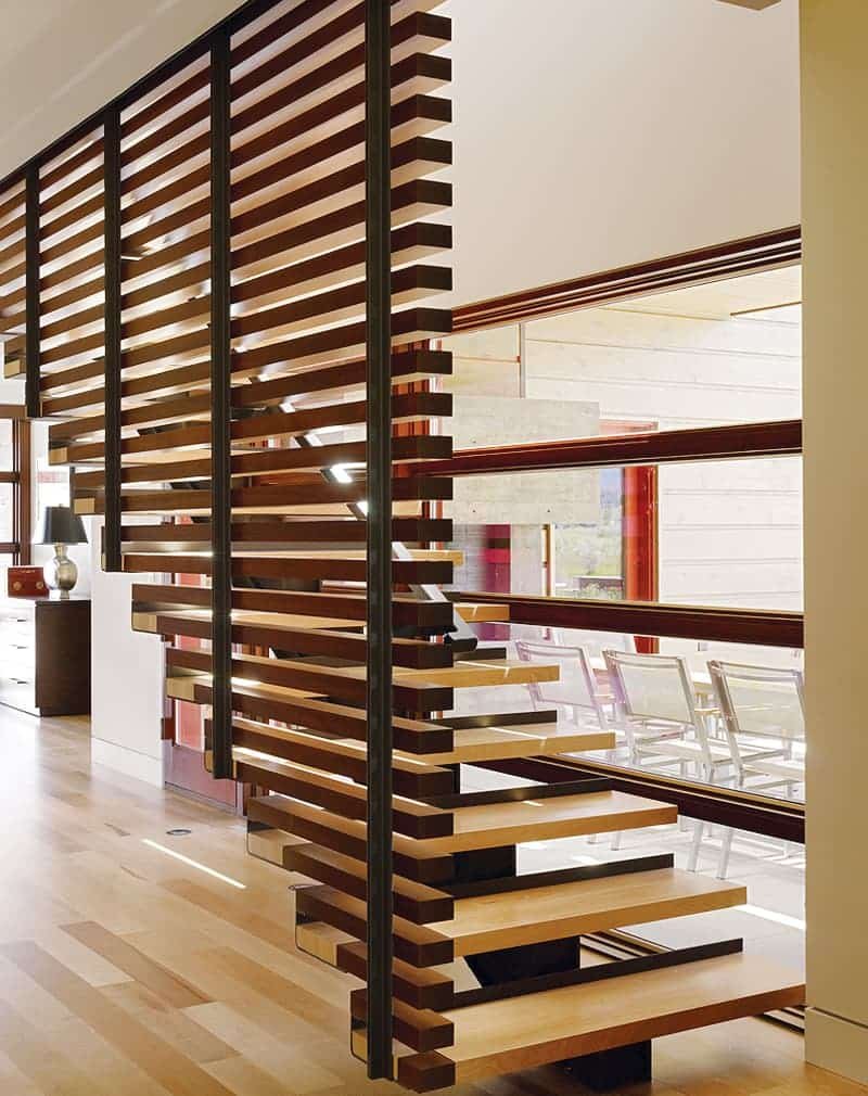 Современные деревянные перила