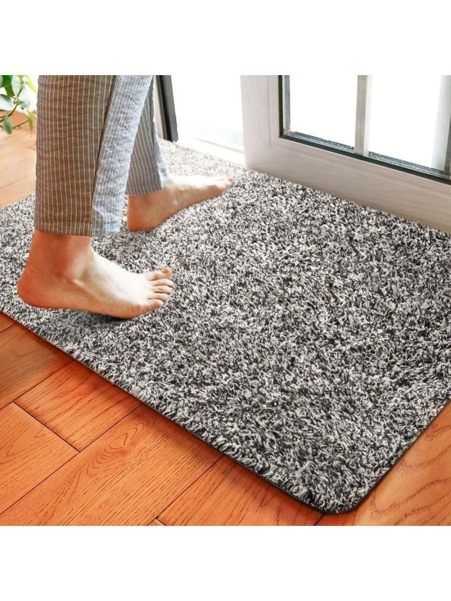 Коврик белый пушистый икеа