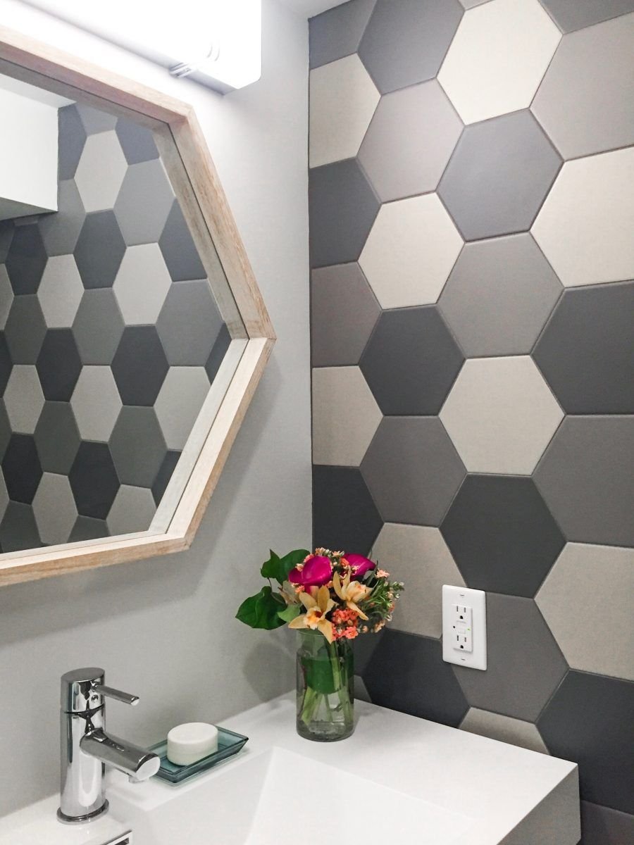 Плитка Гексагон в ванной