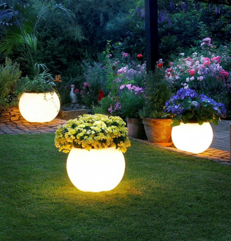 Освещение в саду