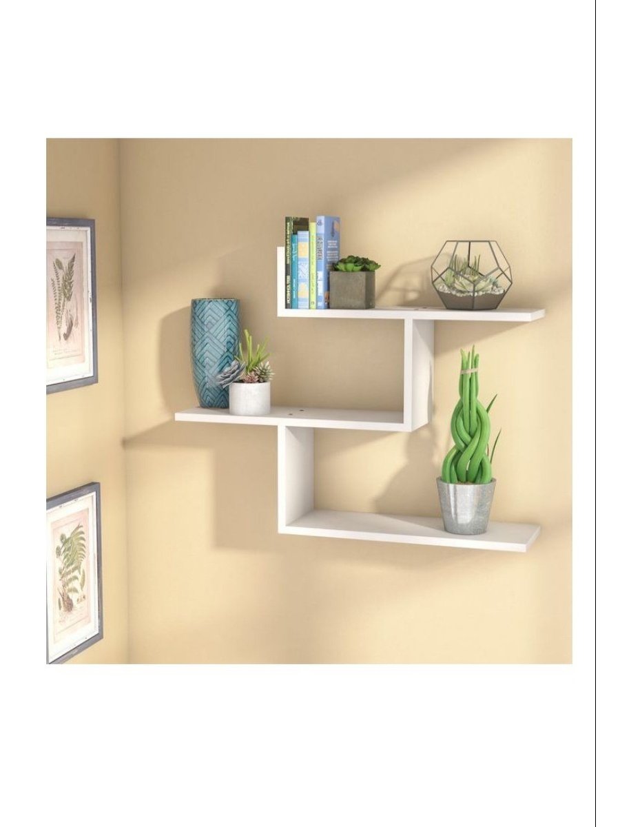 Полка "Wall Shelf-s (bas WL-001)" белая