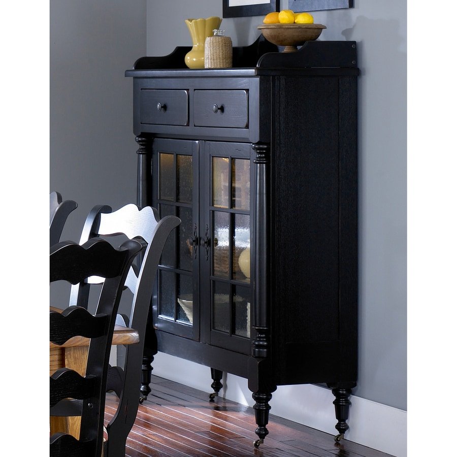 Шкаф буфет черный