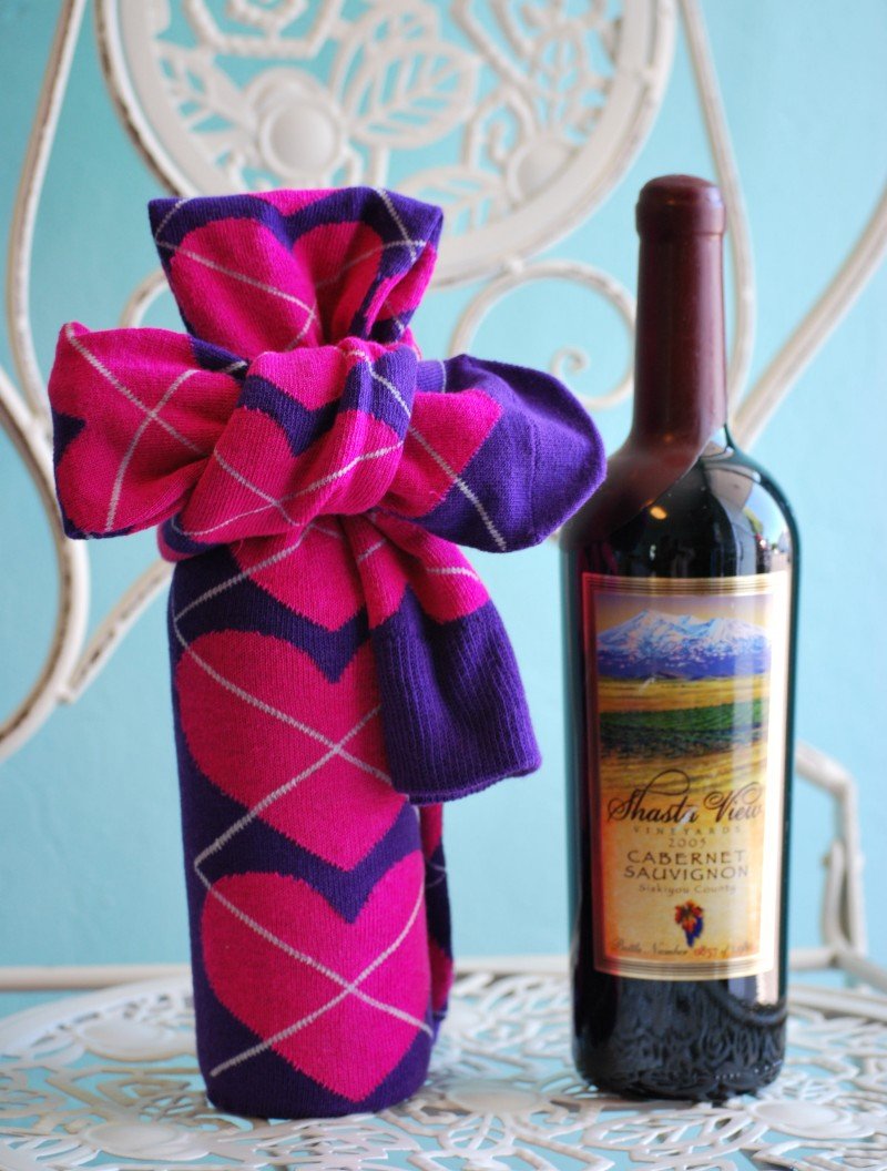 Красивая упаковка бутылки