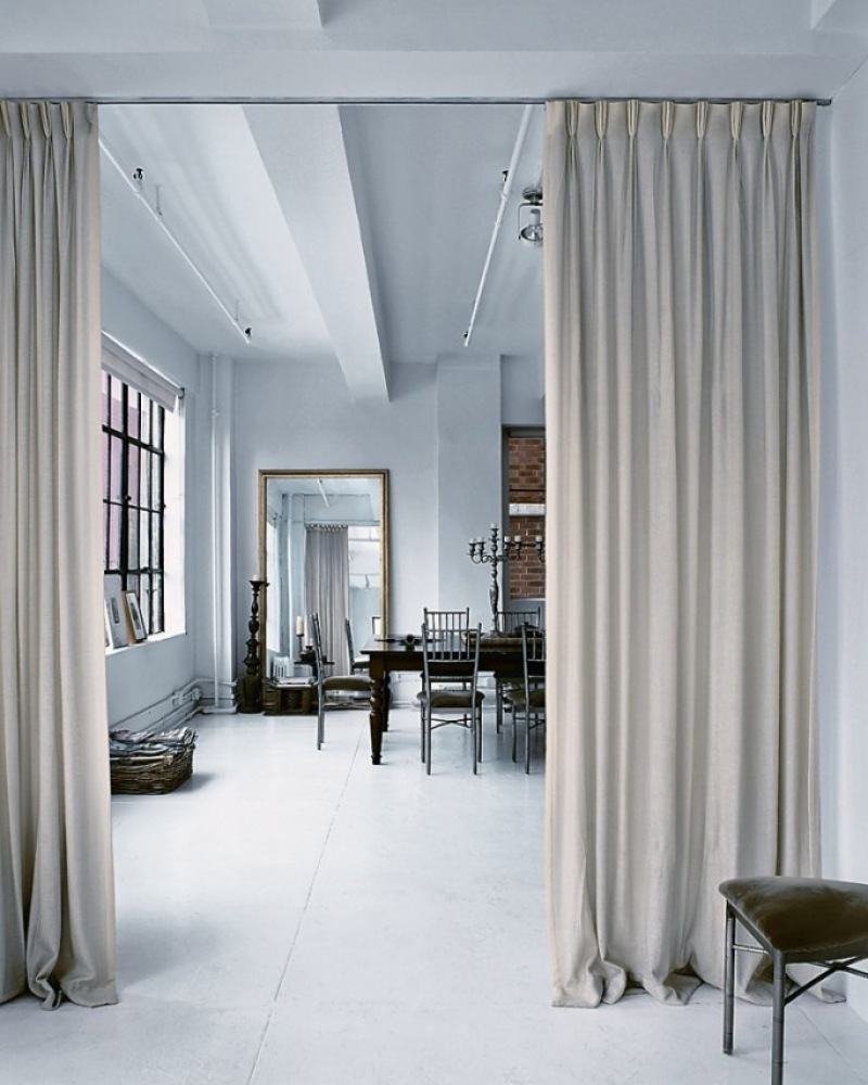 Шторы для зонирования пространства в комнате