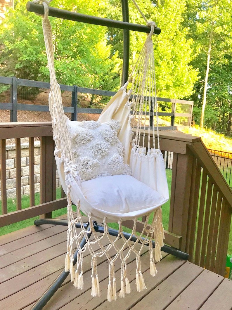 Детские качели макраме