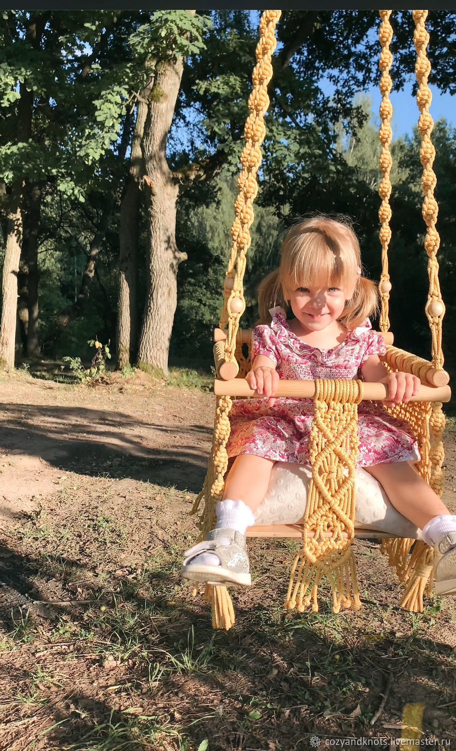 Макраме качели кокон