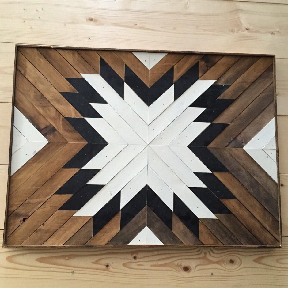 Панно из паркета на стену