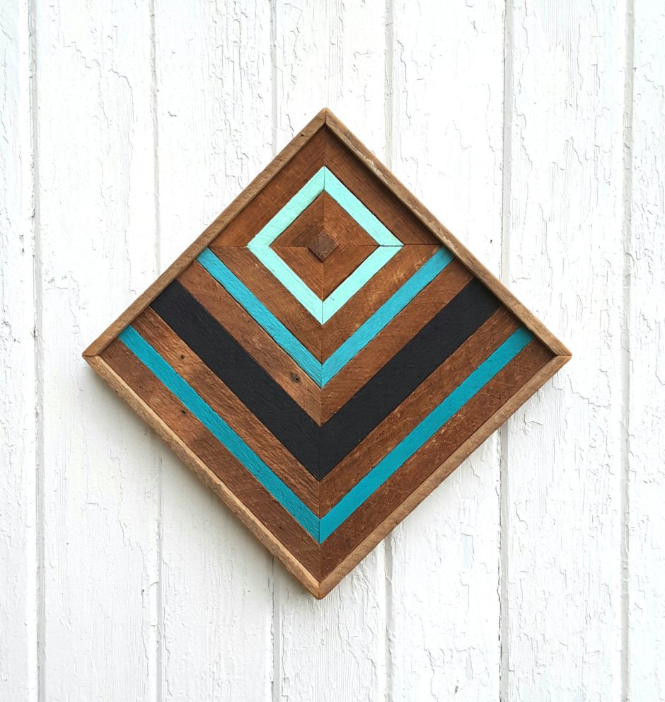 Ромб настенный деревянный