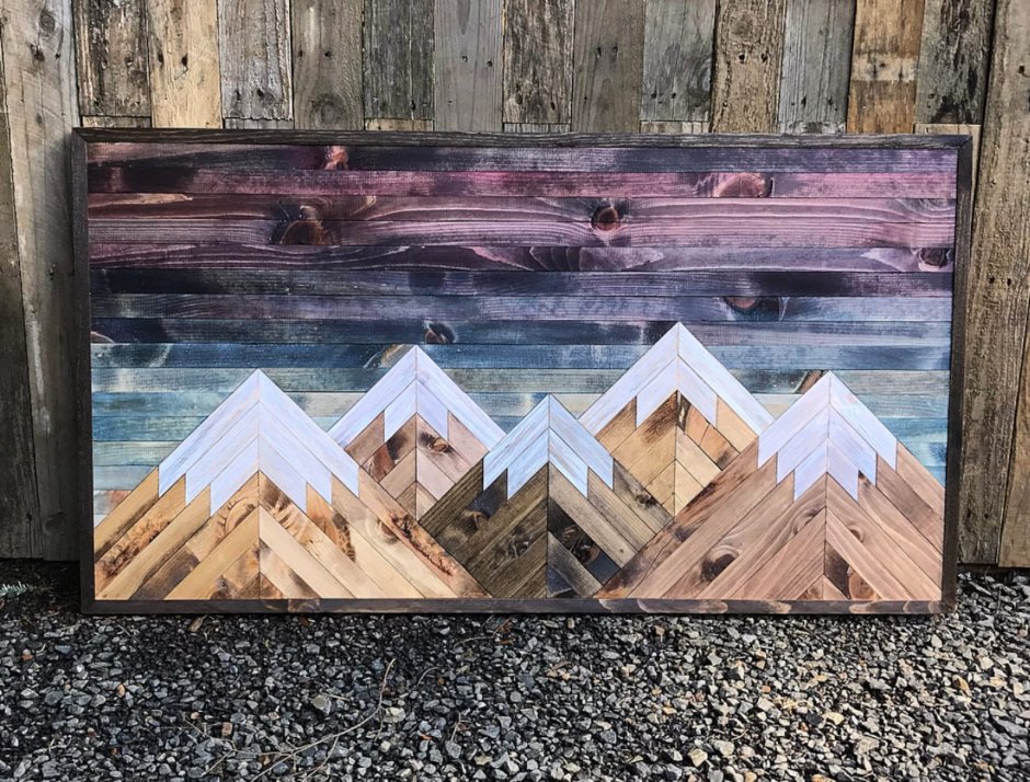 Панно из досок