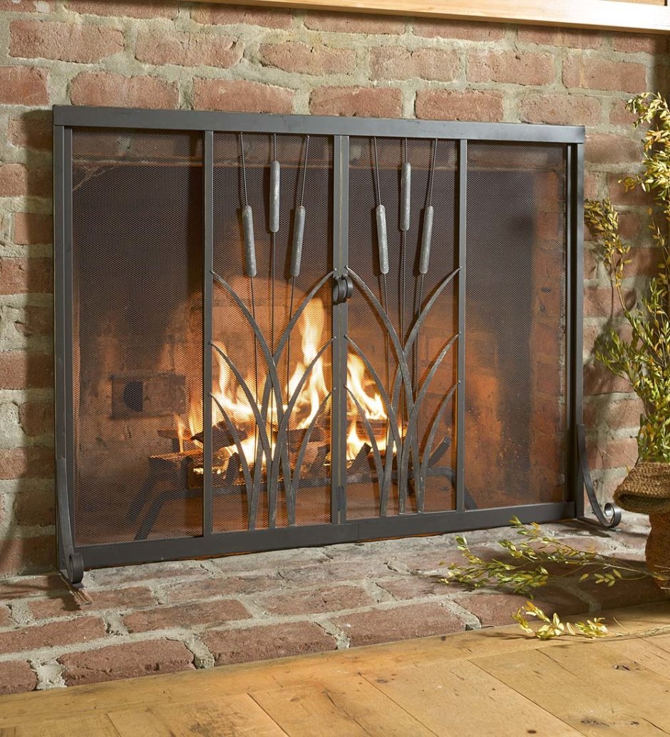 Дверцы для камина с огнеупорным