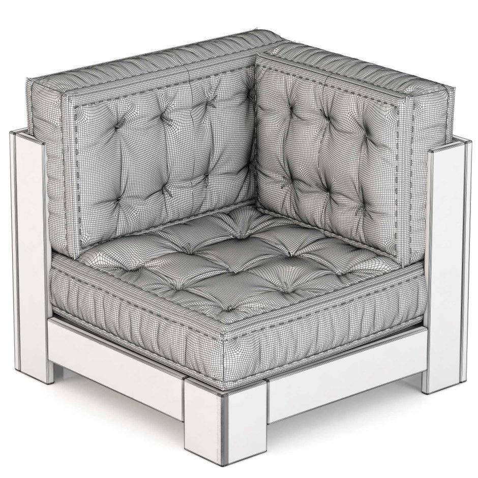 Кресло угловое с ящиком