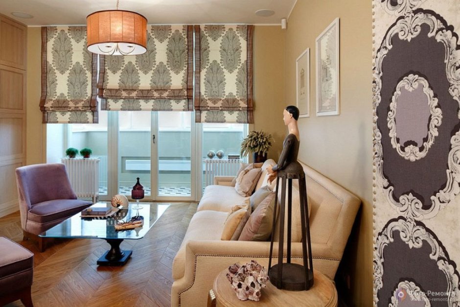 Шторы в оконный проем