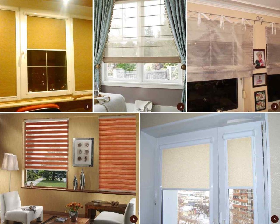 Рулонные шторы на балконный блок