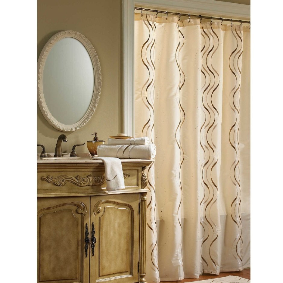 Эксклюзивные шторы в ванной комнате