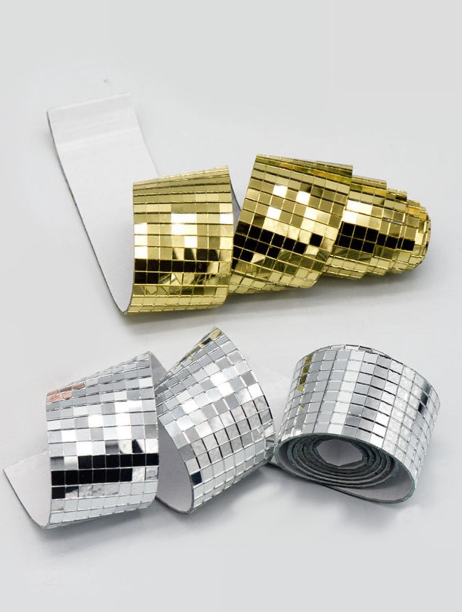 Зеркальная лента для декора