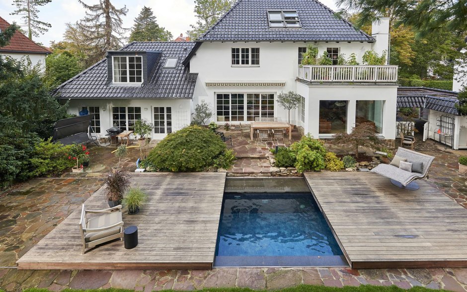 Раздвижная терраса для бассейна