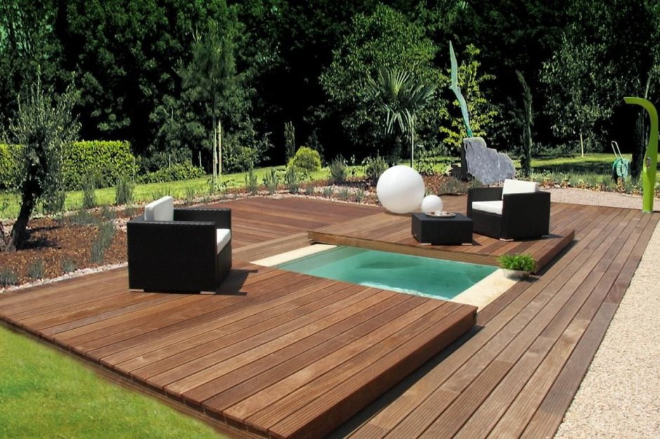 Раздвижная терраса для бассейна