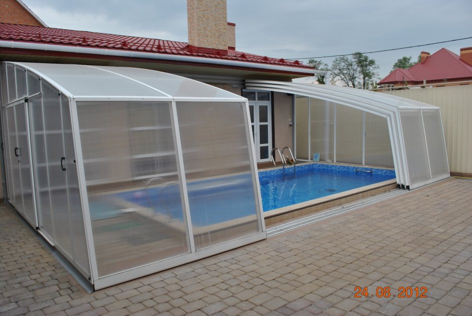 Павильон из поликарбоната для Азуро бассейн