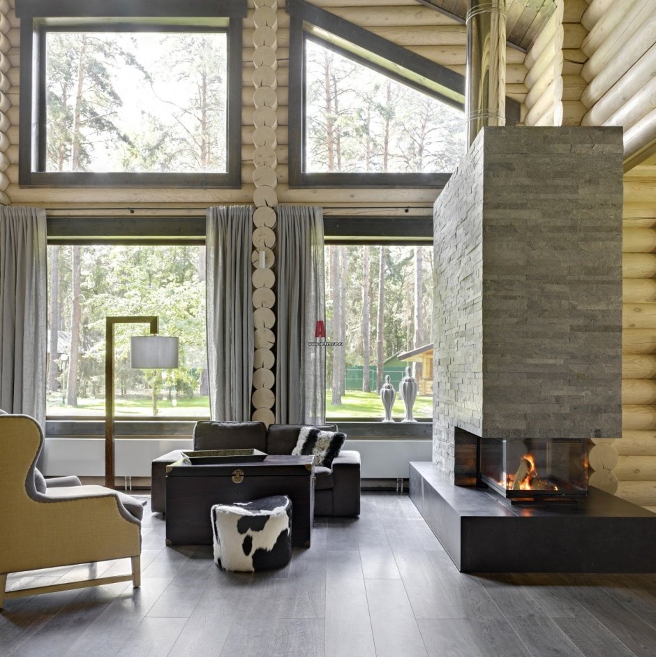 Гостиная с двойным светом