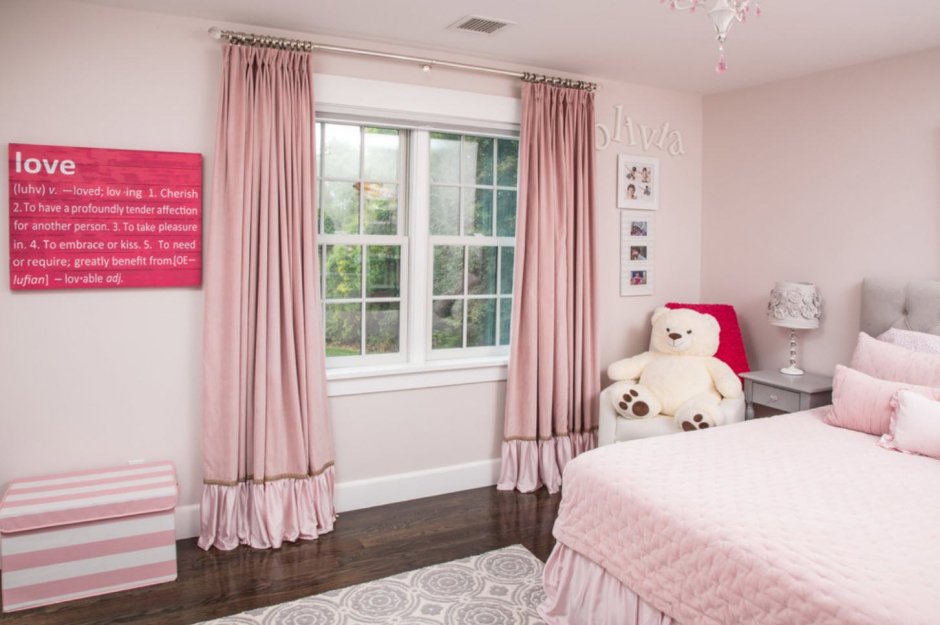 Шторы для детской однотонные