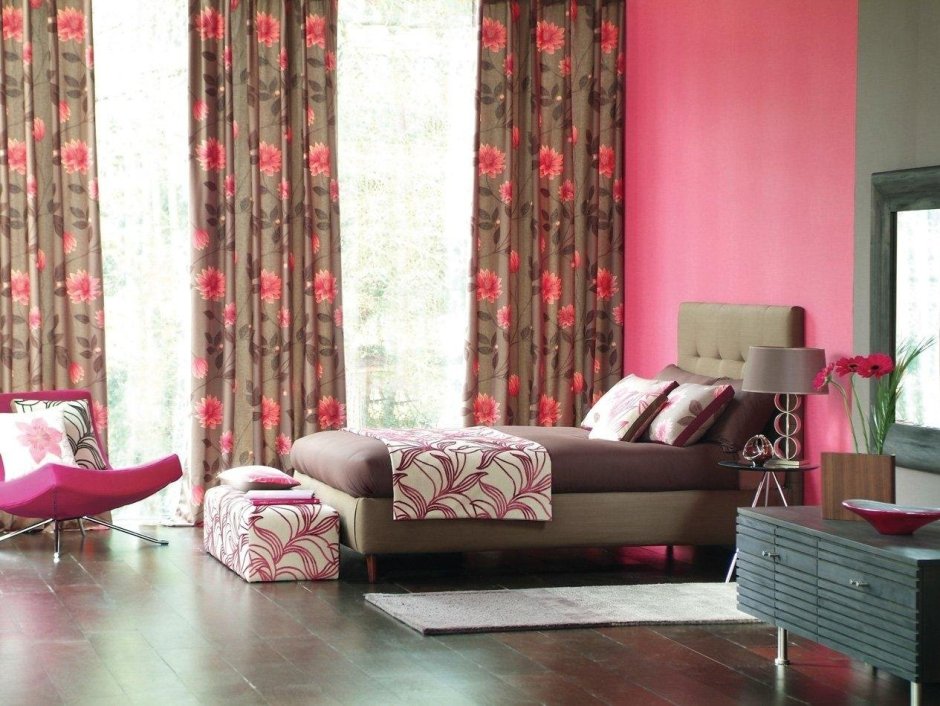 Серые портьеры в интерьере фото