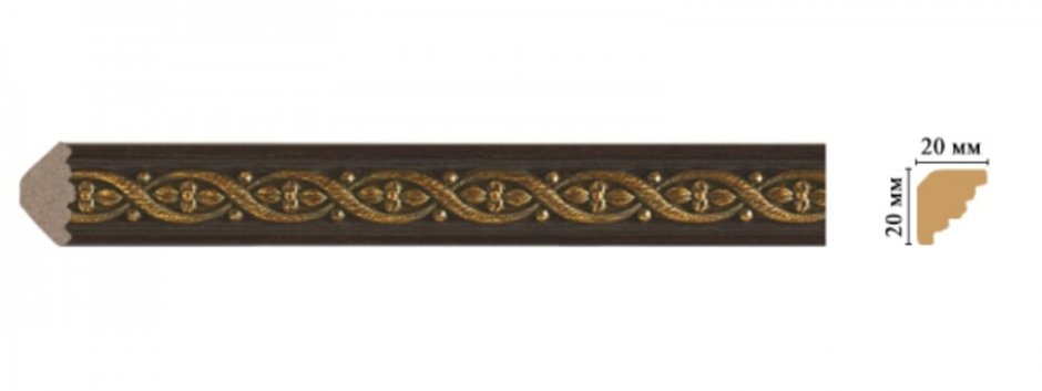 Кромочный профиль для обоев Protektor угловой 3790