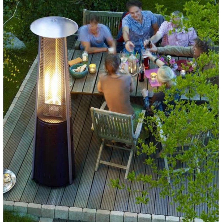 Уличный обогреватель на дровах