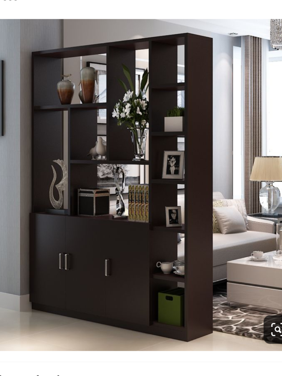 Мебельная перегородка для зонирования комнаты