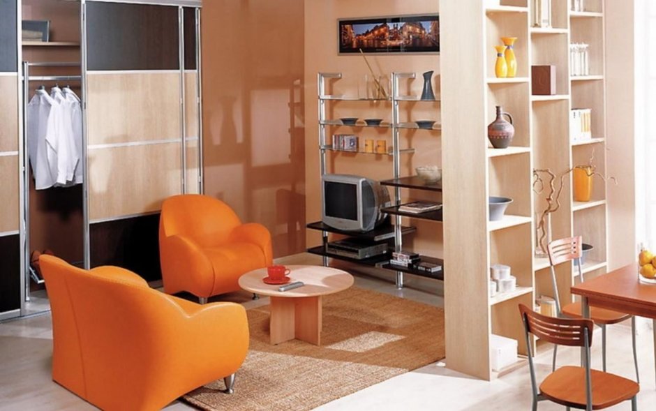 Стеллаж для перегородки комнаты