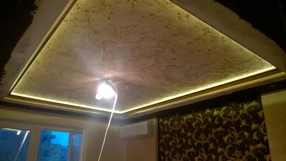 Декоративная штукатурка на потолок