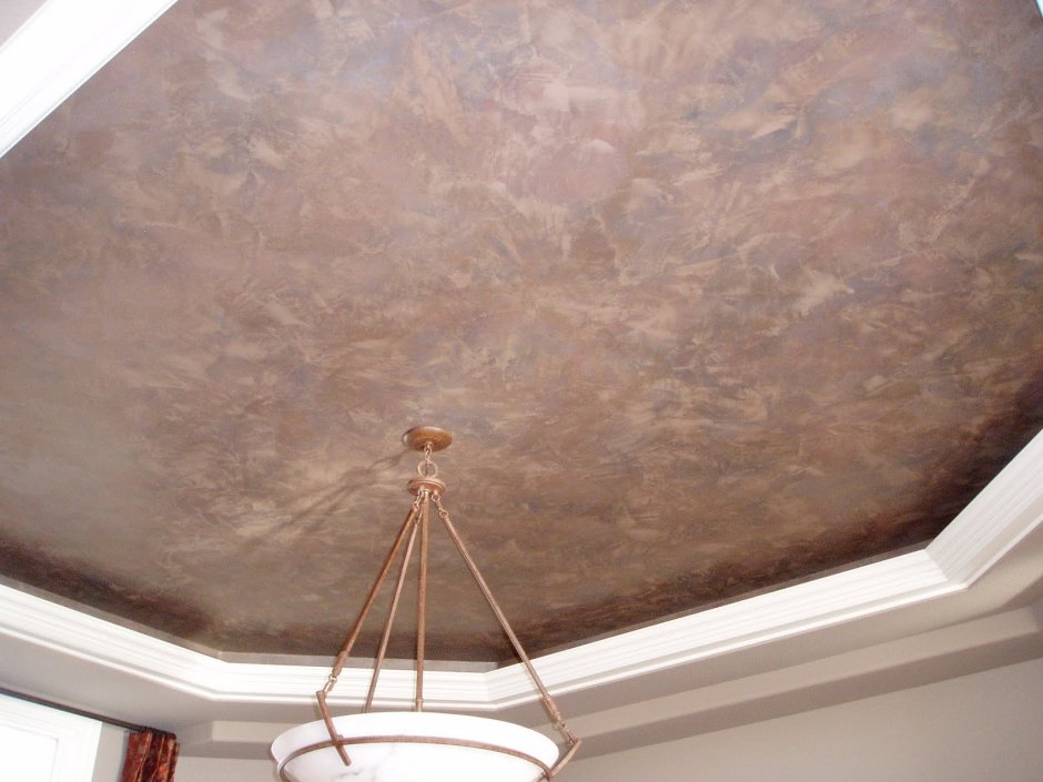 Декоративная штукатурка (венецианская) потолок