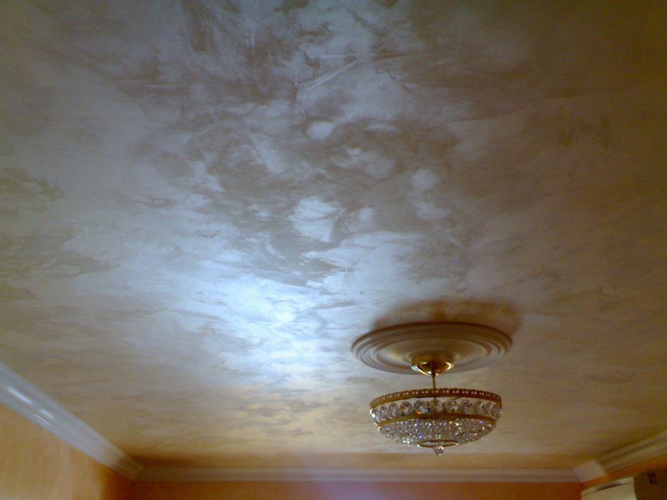 Венецианская штукатурка на потолке